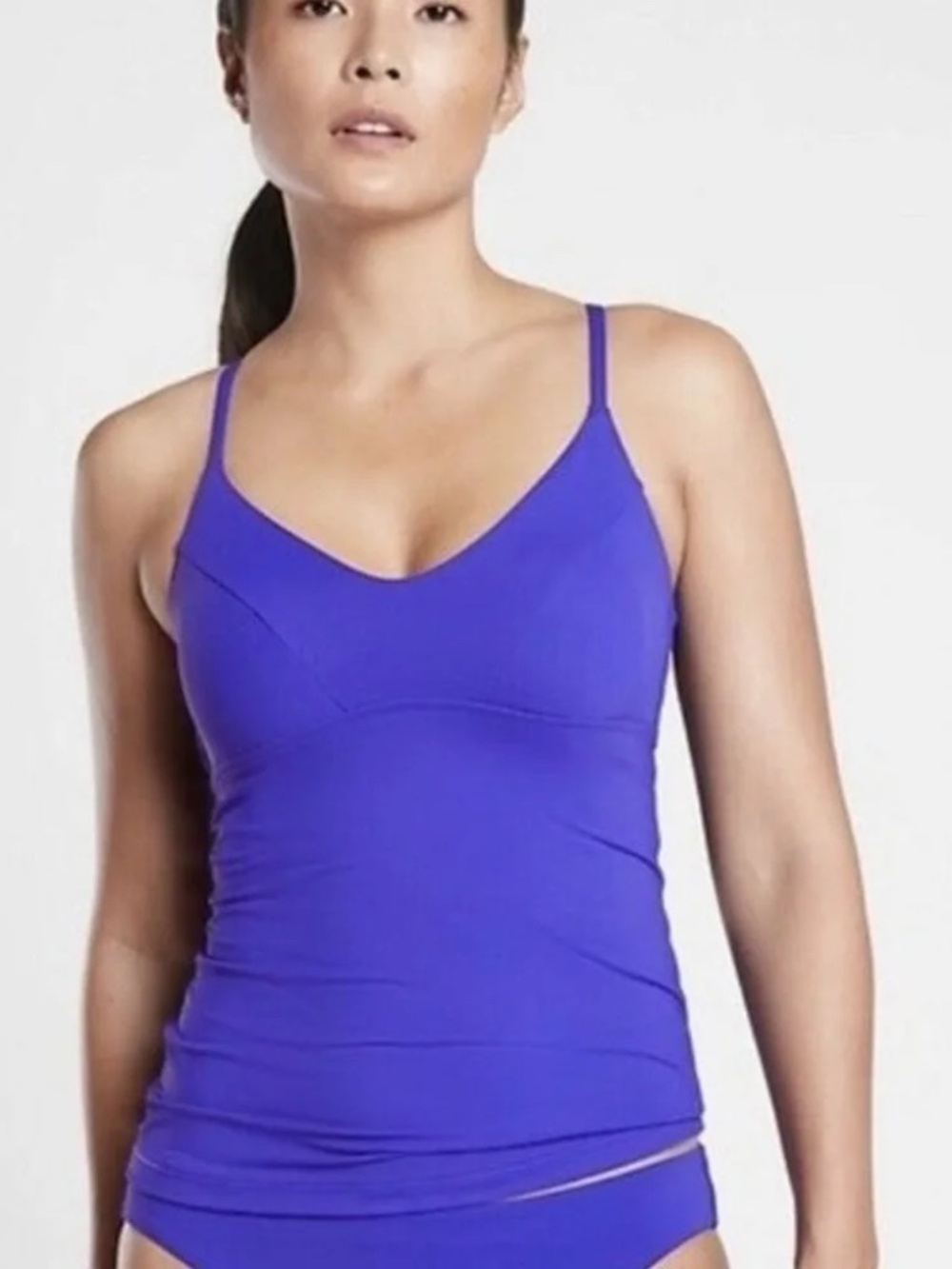 New! Athleta Triangle Tankini A-C, Size M, Cobalt Blue